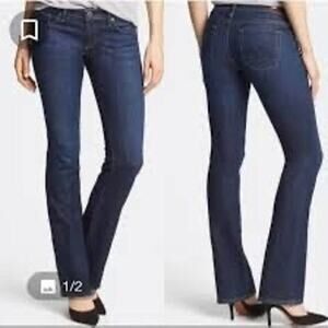 AG Adriano Goldschmied The Olivia Skinny Boot Cut Women's Blue Jeans Pants 28R